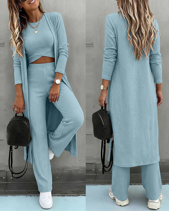 Damen Modischer Cardigan-Set Nord Taschen