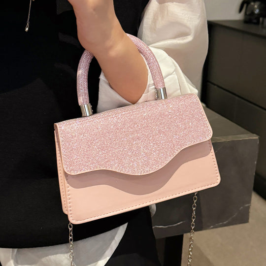 Damen Glamouröse Handtasche mit glitzerndem Obermaterial Nord Taschen