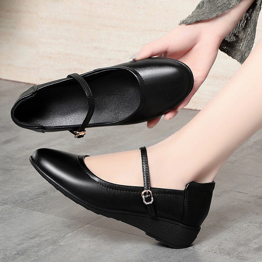 Damen Mary Jane Ballerinas mit komfortabler Sohle und elegantem Riemen