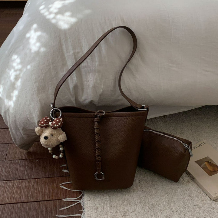 Damen Hobo Tasche mit geflochtenen Details Nord Taschen