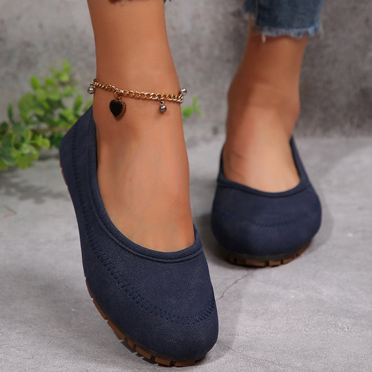 Damen  komfortable Ballerina-Slipper mit gepolstertem Komfortfußbett und rutschfester Profilsohle Nord Taschen
