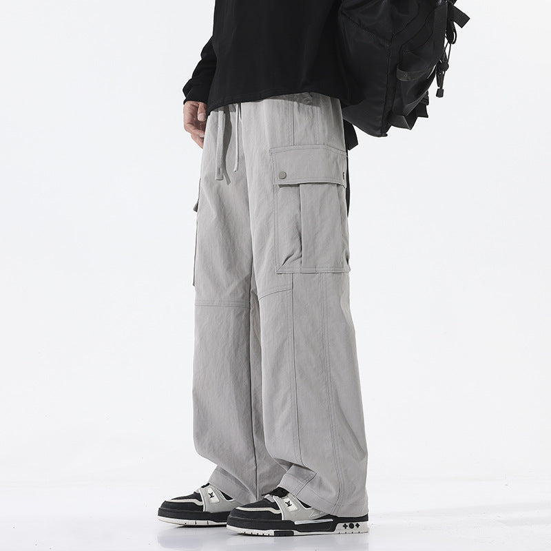 Herren Oversize-Cargohose im Utility-Stil mit Tunnelzugbund und großen Klappentaschen Nord Taschen