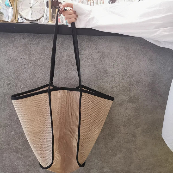 Damen Shopper-Tasche mit abnehmbarem Innenbeutel und eleganten Kunstlederakzenten Nord Taschen