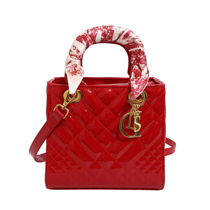 Damen Handtasche mit modischem Tuchdetail Nord Taschen