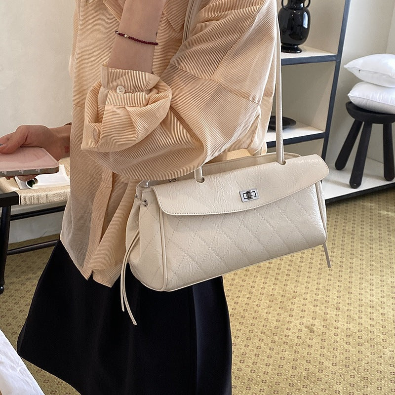 Damen elegante Schultertasche mit strukturiertem Kunstleder Nord Taschen