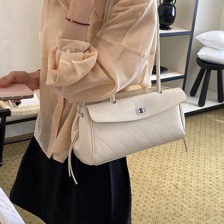 Damen elegante Schultertasche mit strukturiertem Kunstleder Nord Taschen