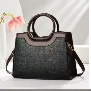 Damen elegante Strukturierte Handtasche mit floralen Mustern Nord Taschen
