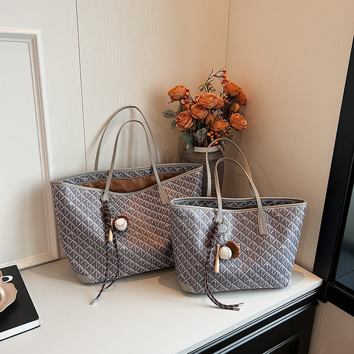 Damen geräumige Einkaufstasche mit modernem geometrischem Muster Nord Taschen