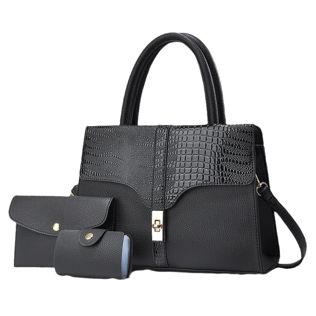 Damen strukturierte Handtasche mit abnehmbarem Zubehör Nord Taschen