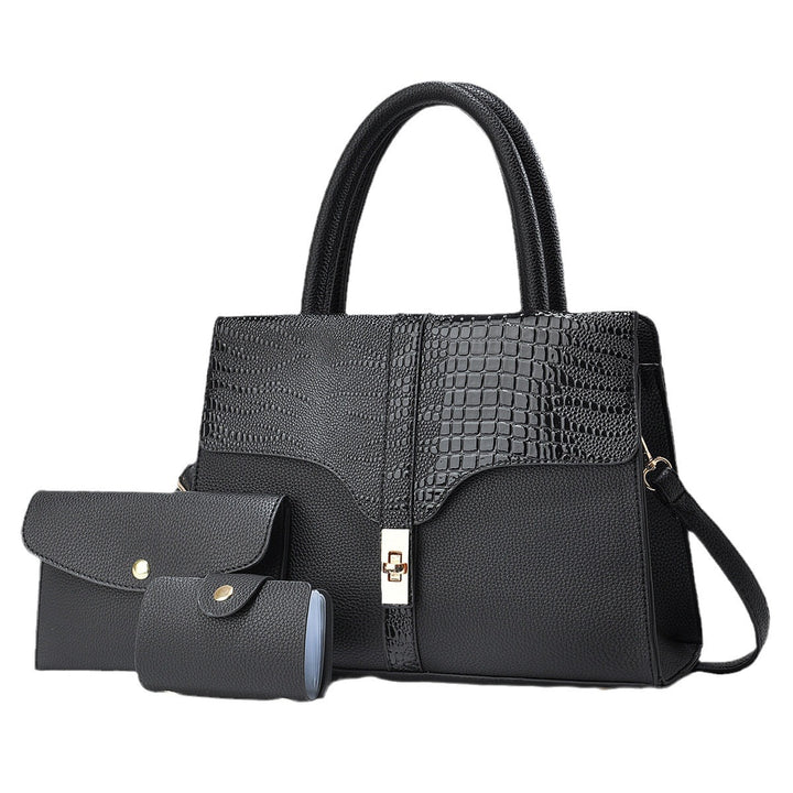 Damen strukturierte Handtasche mit abnehmbarem Zubehör Nord Taschen