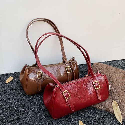 Damen modische Handtasche mit eleganten Schnallen und praktischem Innenfach Nord Taschen