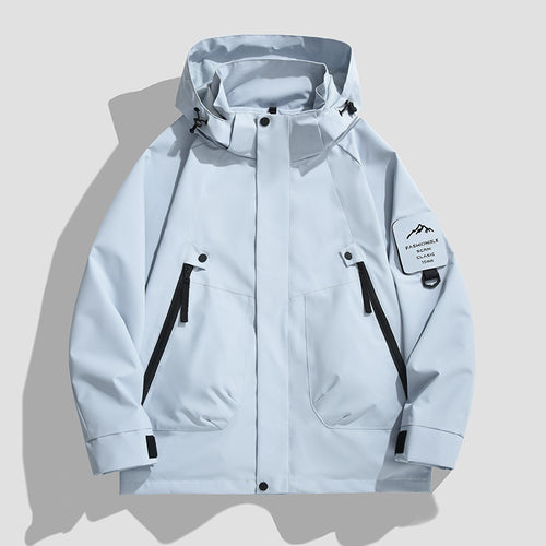 Herren Wasserdichte Utility-Softshelljacke mit Kapuze, schräge Reißverschlusstaschen & verstellbaren Ärmelriegeln Nord Taschen