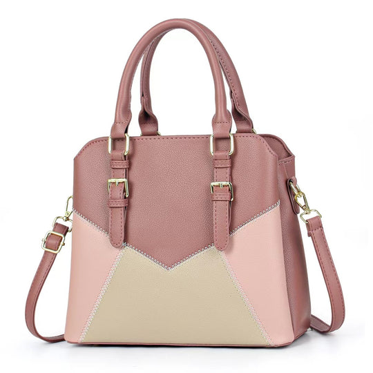 Damen Handtasche mit modernem Farbblock-Design und verstellbarem Schulterriemen Nord Taschen
