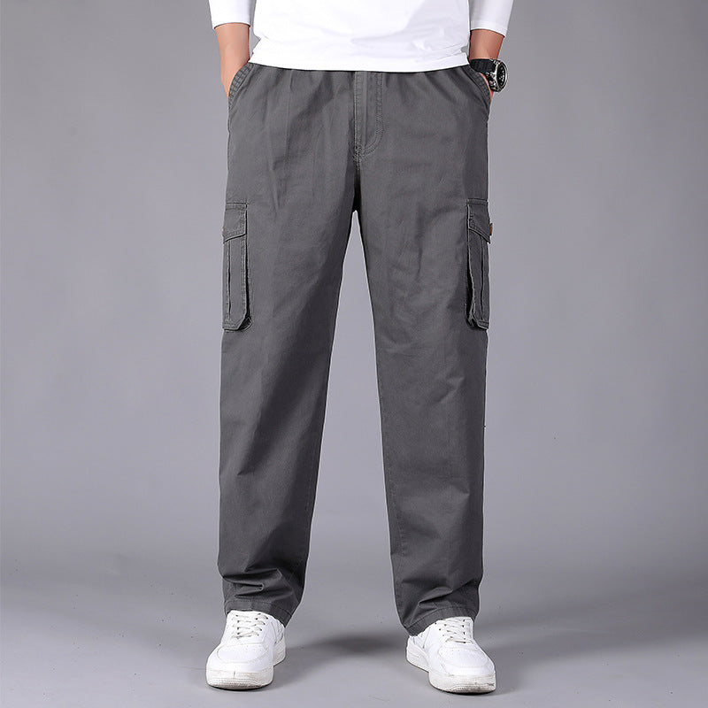 Herren Cargohose im Utility‑Stil mit elastischem Bund, geradem Bein und aufgesetzten Klappentaschen Nord Taschen