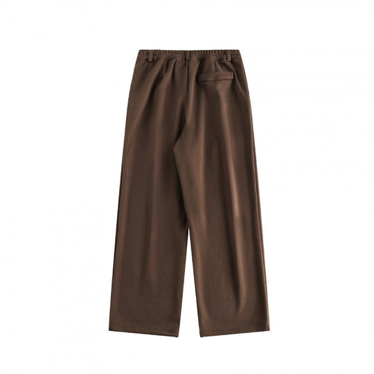 Damen Weite High-Waist-Hose mit Bundfalten und weitem Bein Nord Taschen