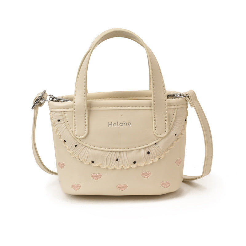 Damen modische Handtasche mit verspieltem Rüschendesign Nord Taschen