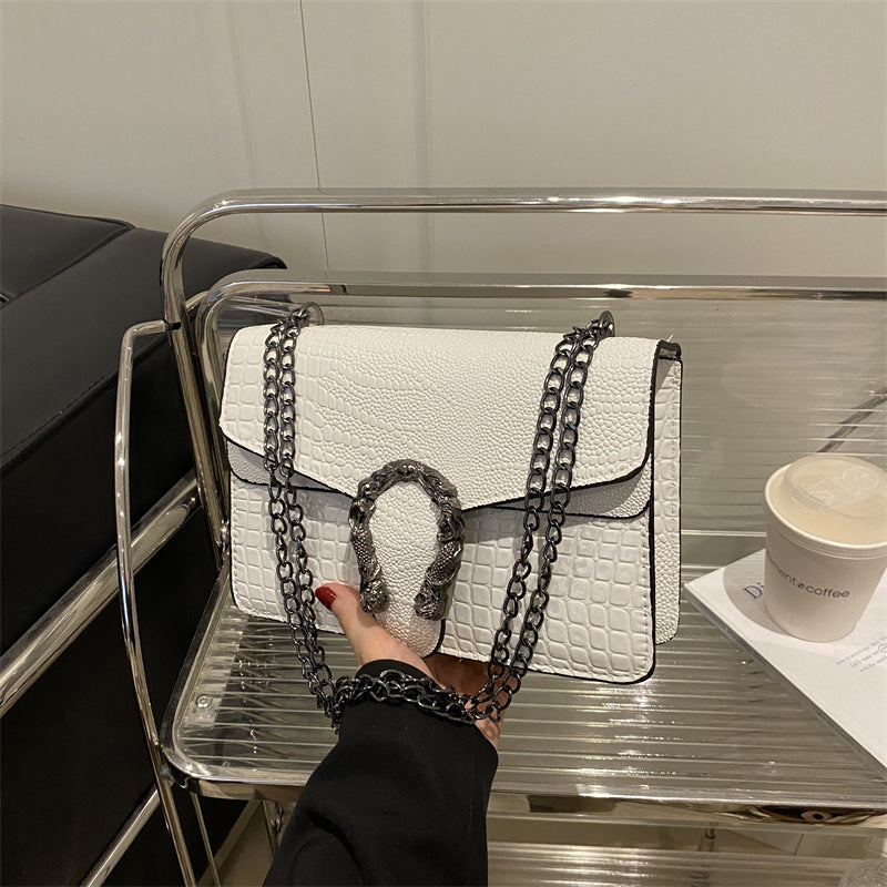 Damen elegante Handtasche mit stilvollem Schlangenverschluss Nord Taschen