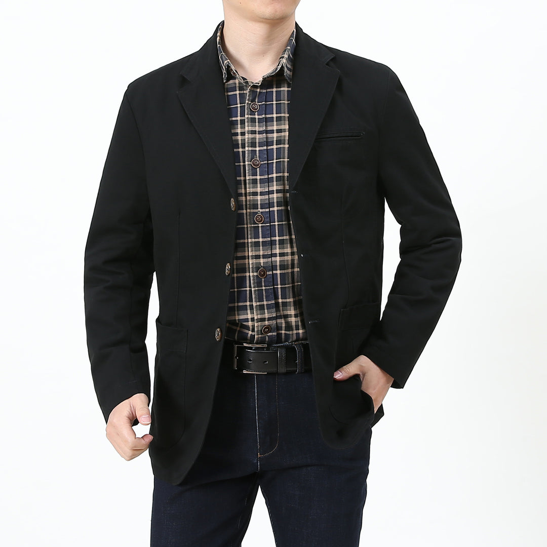 Herren Eleganter und bequemer Baumwollblazer Nord Taschen