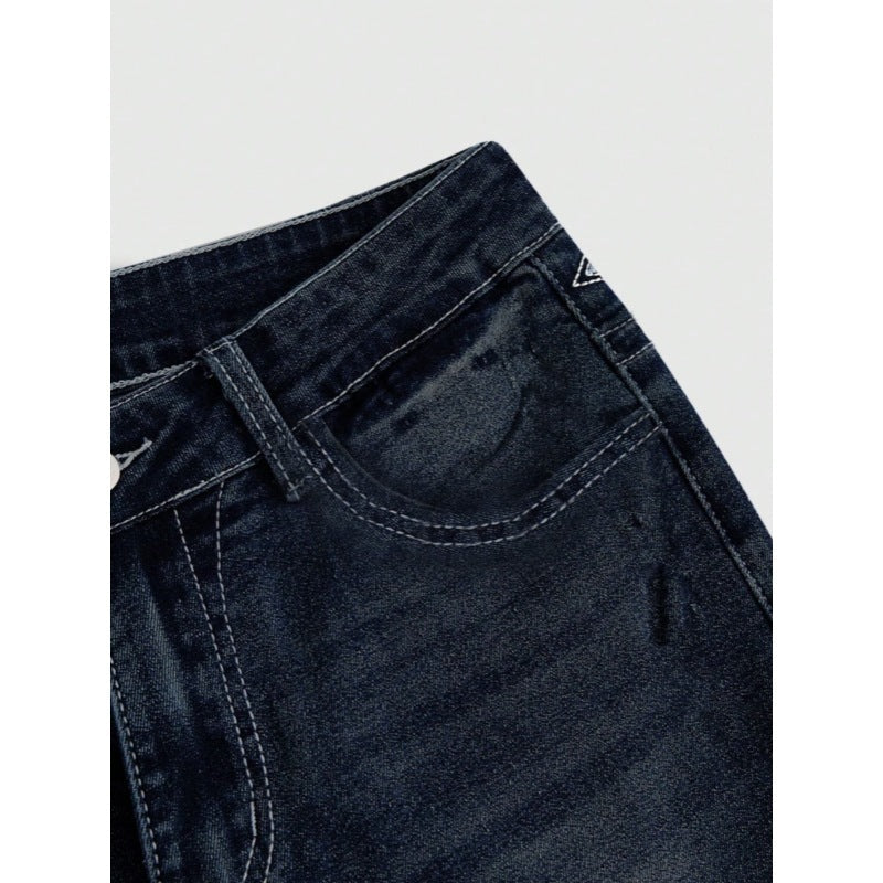 Damen Bootcut Jeans mit aufwendigen Stickereien und hohem Bund Avellé