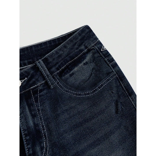 Damen Bootcut Jeans mit aufwendigen Stickereien und hohem Bund Avellé
