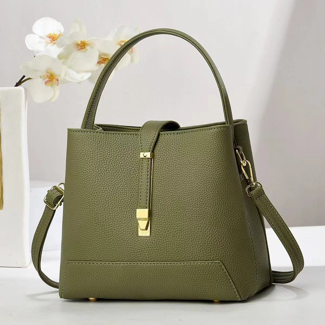 Damen elegante Handtasche mit strukturiertem Design und abnehmbaren Schultergurt Nord Taschen