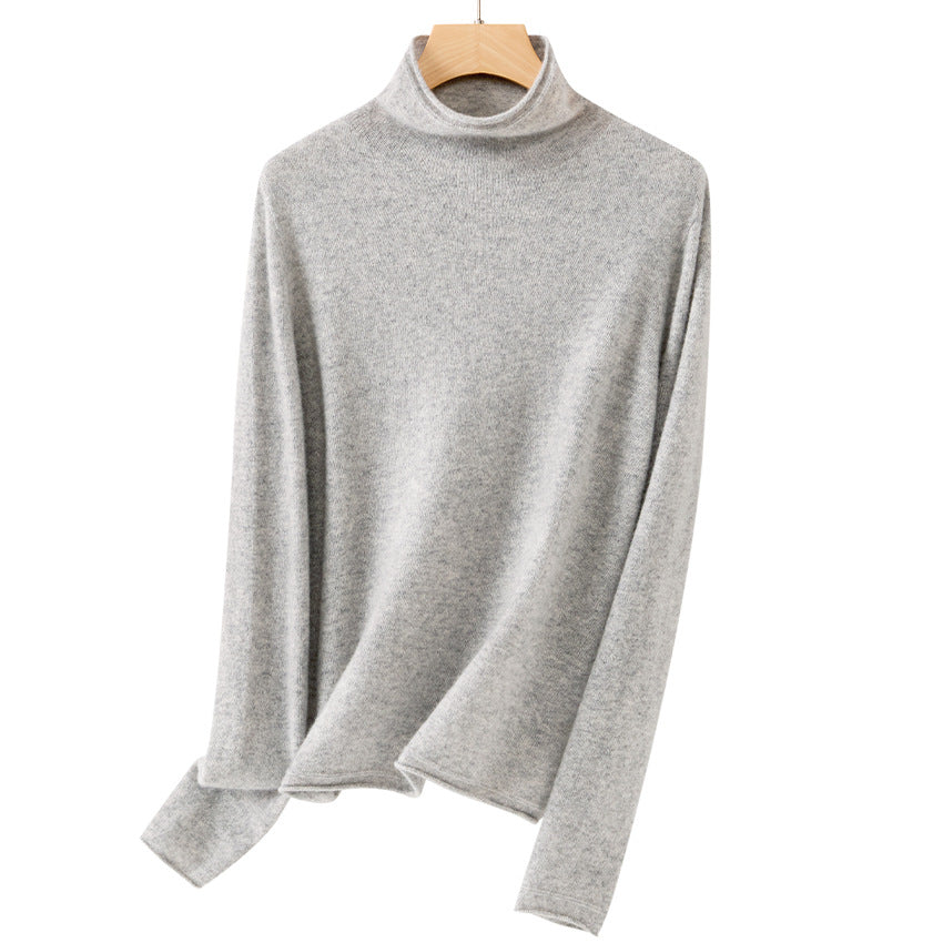 Damen Feiner Rollkragenpullover aus ultraleichtem Feinstrick mit schlanker Silhouette Nord Taschen