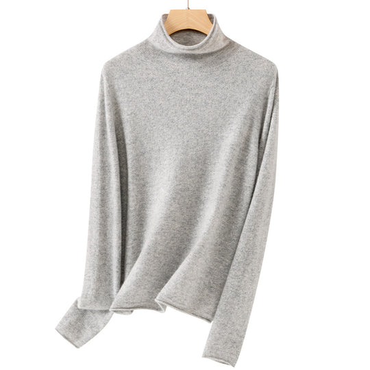 Damen Feiner Rollkragenpullover aus ultraleichtem Feinstrick mit schlanker Silhouette Nord Taschen