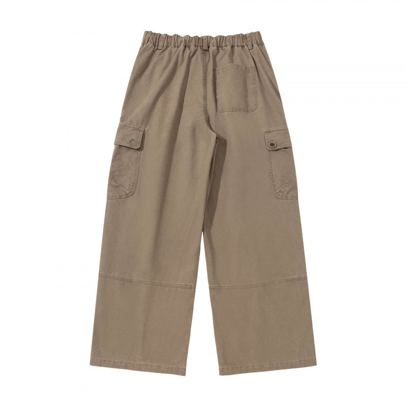 Damen Weite Cargo-Hose mit hohem Bund, großen Klappentaschen und Culotte-Silhouette Nord Taschen