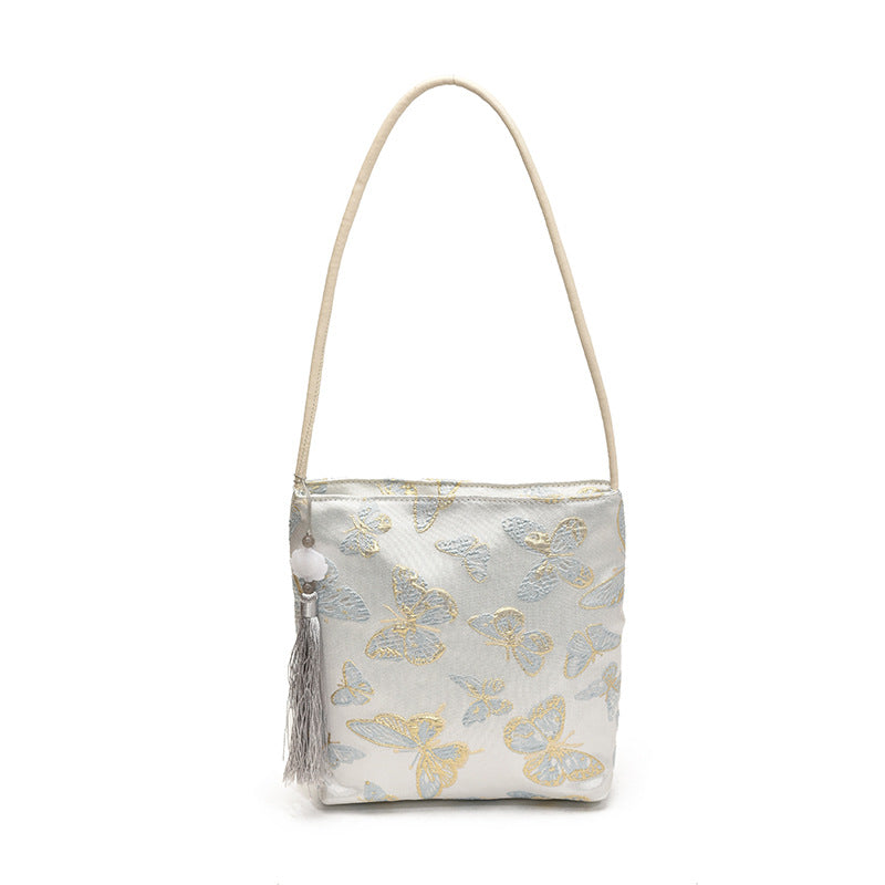 Damen Umhängetasche mit buntem Schmetterlingsdesign Nord Taschen