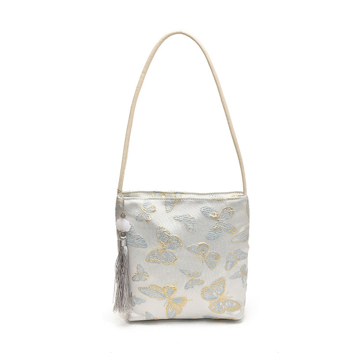 Damen Umhängetasche mit buntem Schmetterlingsdesign Nord Taschen