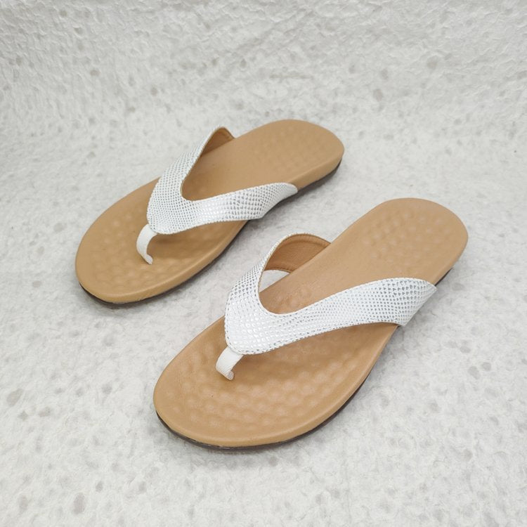 Damen Elegante Zehentrenner-Sandalen mit modischem Riemendesign