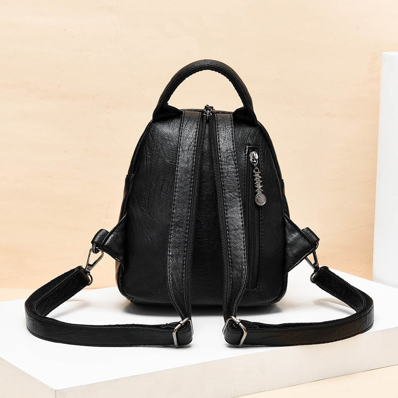 Damen Rucksackhandtasche mit kunstvollem Flechtmuster und praktischen Fächern Nord Taschen