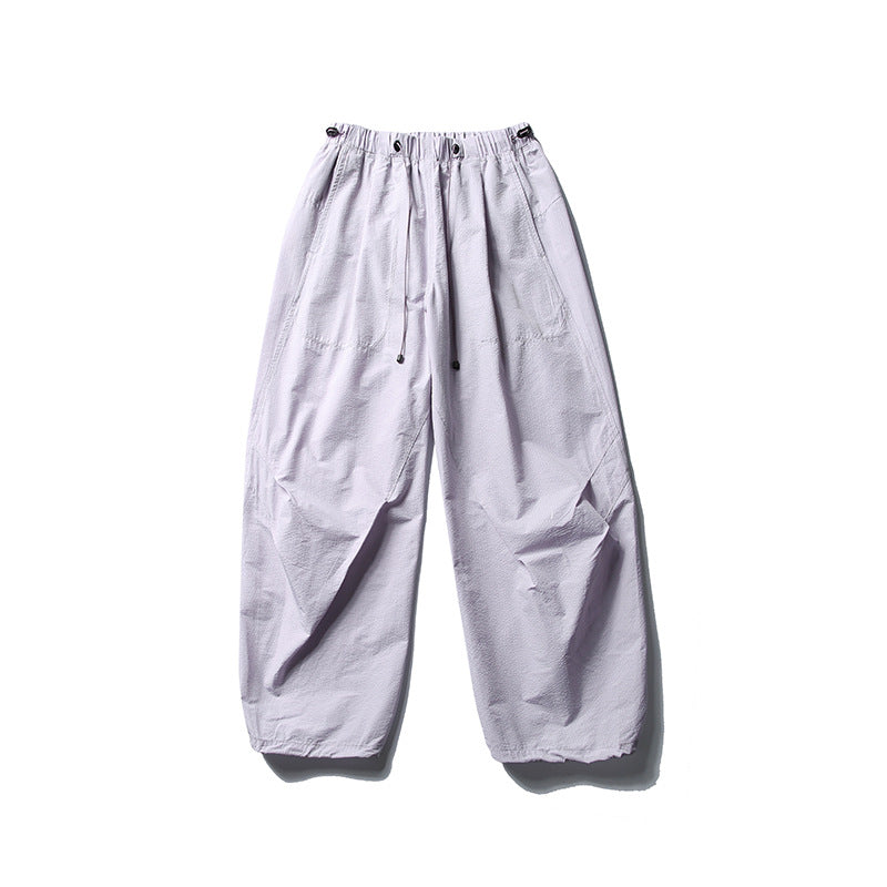 Unisex Weite Ripstop-Hose im Balloon‑Schnitt mit Tunnelzugbund und Utility‑Taschen Nord Taschen