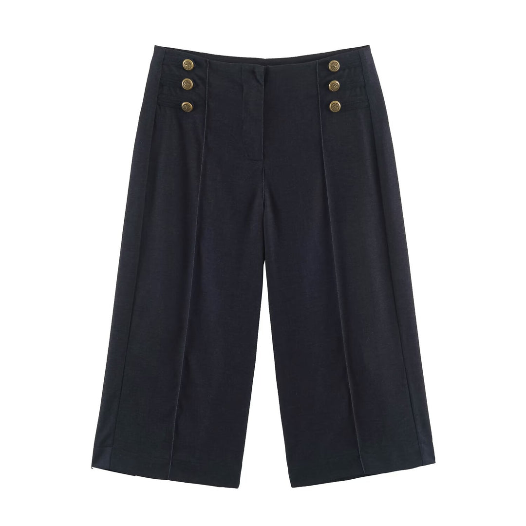 Damen Kurzer Bolero‑Blazer mit Spitzenfront und dekorativen Zierknöpfen Nord Taschen