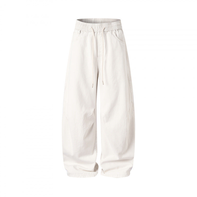 [Damen] Weite Culotte‑Hose mit hohem Elastikbund, Tunnelzug und Eingrifftaschen Nord Taschen