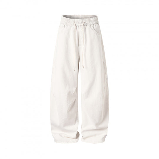 [Damen] Weite Culotte‑Hose mit hohem Elastikbund, Tunnelzug und Eingrifftaschen Nord Taschen