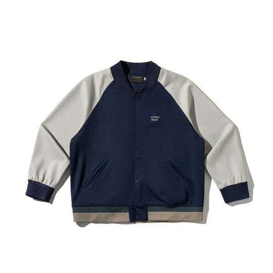 Unisex Kurz geschnittene College‑Bomberjacke im Materialmix mit Raglanärmeln Nord Taschen
