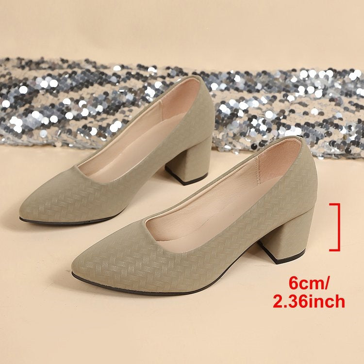 Damen Stilvolle Blockabsatz-Pumps