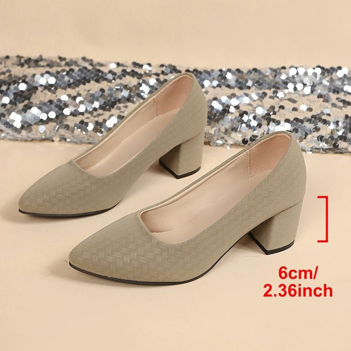 Damen Stilvolle Blockabsatz-Pumps