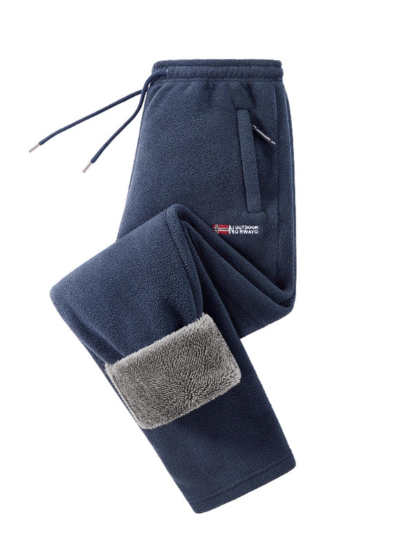 Damen Fleece-Jogginghose mit Teddy-Innenfutter und Reißverschlusstaschen Nord Taschen