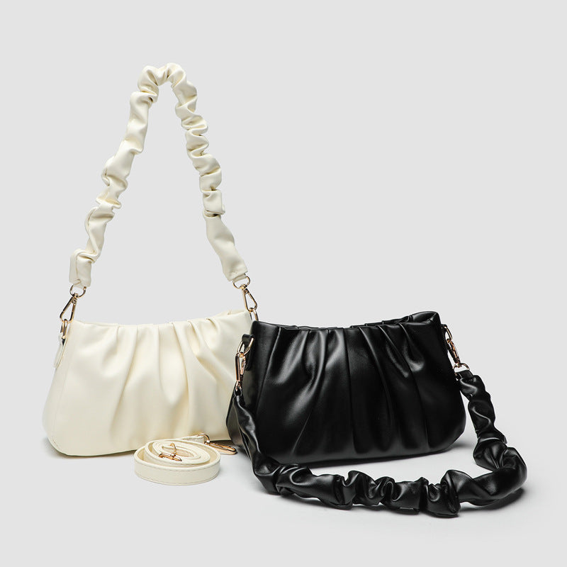 Damen Clutch mit gerafftem Design und eleganten Tragegriffen Nord Taschen
