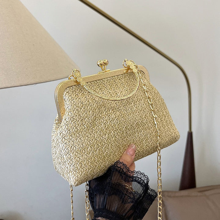 Damen elegante Handtasche im Makramee-Stil Nord Taschen