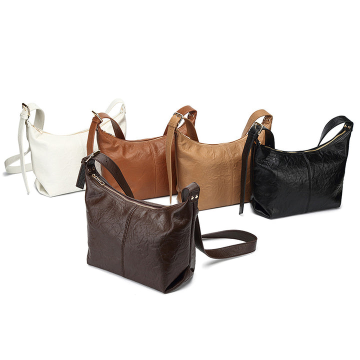 Damen Hobo-Tasche aus hochwertigem Kunstleder mit elegantem Kordelzug Nord Taschen