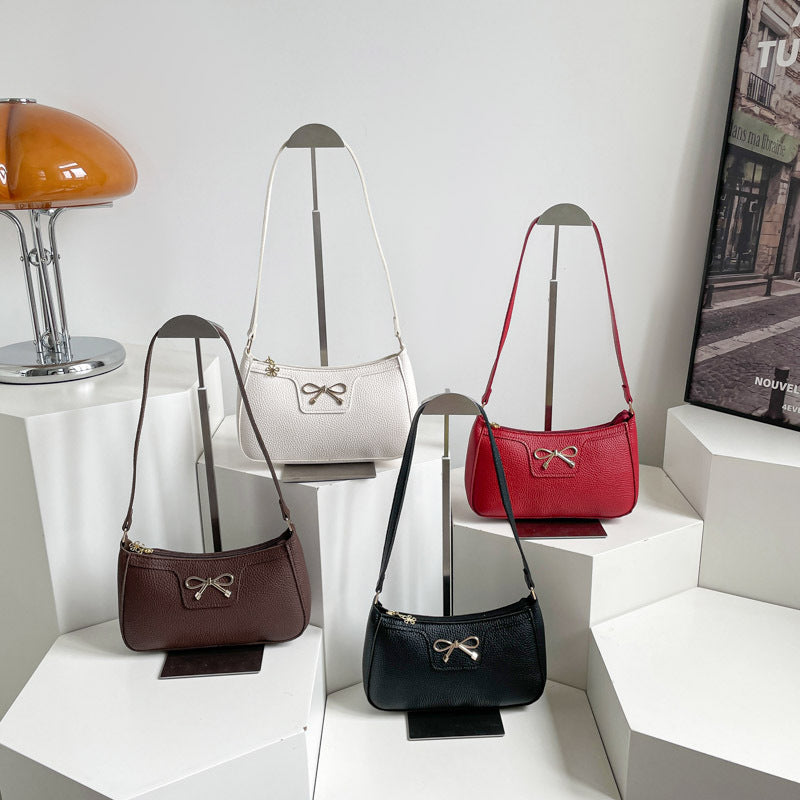 Damen elegante Handtasche mit feinem Schleifendetail Nord Taschen