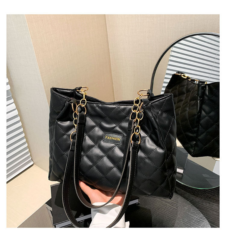 Damen elegante Quilted Umhängetasche Nord Taschen
