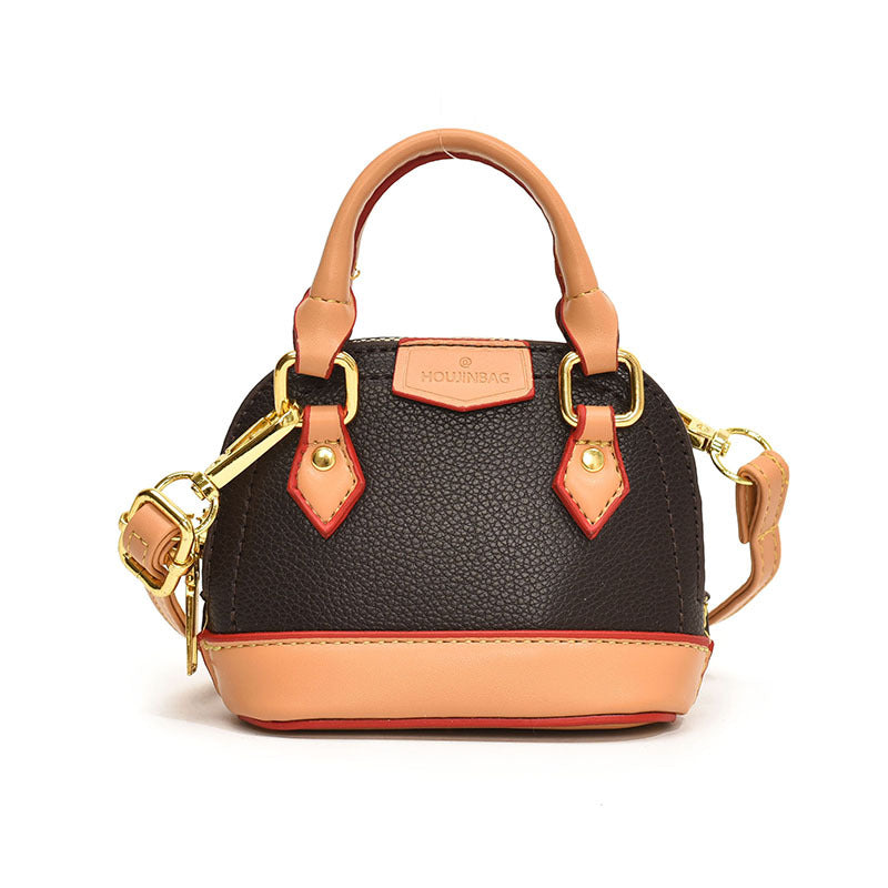 Damen Mini-Hobo-Tasche aus strukturiertem Kunstleder mit goldenen Akzenten Nord Taschen