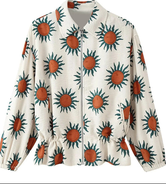 Damen Kurzblouson aus Kunstleder mit doppelreihiger Knopfleiste und Schultercape Nord Taschen