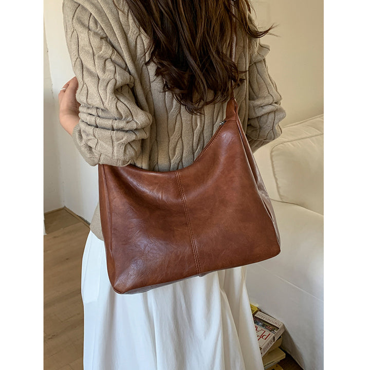 Damen elegante Hobo-Tasche aus hochwertigem Leder Nord Taschen