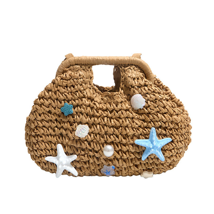 Damen sommerliche Korbtasche mit maritimen Details Nord Taschen