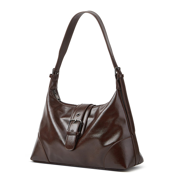 Damen Hobo-Tasche mit dekorativem Schnallenakzent und hochwertiger Kunstlederverarbeitung Nord Taschen